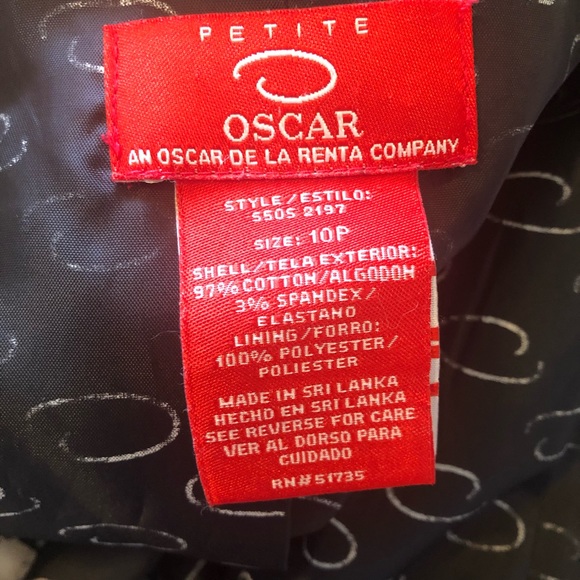 Oscar De La Renta Black & Cream Trench Coat 10P - Picture 5 of 7